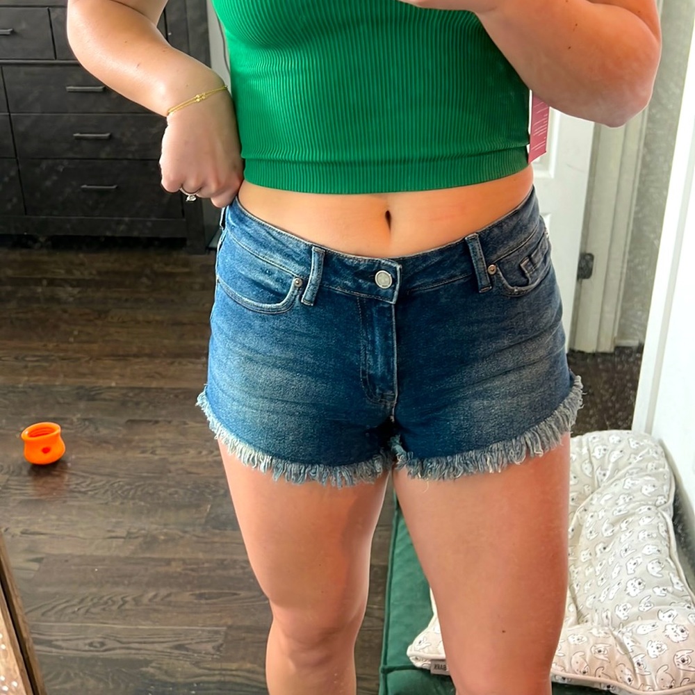 Denim shorts